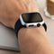 imoshion Screenprotector - Geschikt voor Apple Watch Series 7 / 8 / 9 - 41mm - Full Cover Hard Case / Beschermend Hoesje - Zilver