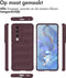iMoshion Hoesje Geschikt voor Honor 90 Pro Hoesje Siliconen - iMoshion EasyGrip Backcover - Aubergine
