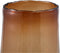 PTMD Jessey Brown Glass Vase On Wooden Foot L