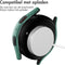 imoshion Screenprotector - Geschikt voor Samsung Galaxy Watch 5 40mm - Full Cover Hard Case / Beschermend Hoesje - Donkergroen