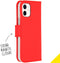 Accezz iPhone 12 Mini - Flip cover - Krasbestendig Schokbestendig - Rood