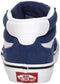 Vans Brooklyn Mid V SUEDE/CANVAS - Unisex Sneakers - Dubbele klittenbandsluiting - True Navy
