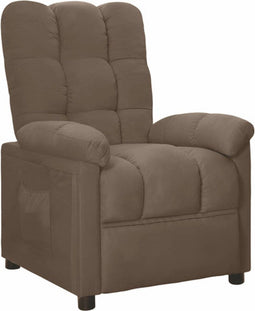vidaXL Leunstoel stof taupe