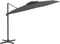 vidaXL - Zweefparasol - met - dubbel - dak - 400x300 - cm - antracietkleurig