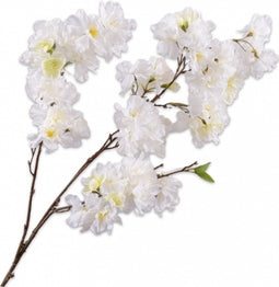 Silk-ka Kunstbloem-Zijden Bloem Bloesem Tak Wit-Groen 109 cm