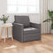 vidaXL - Vloersofa - Bed - 2-in-1 - Grijs - 74x77x81 - cm - Faux - Leer