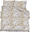 vidaXL - Dekbedovertrekset - 260x220 - cm - katoen - wit - en - bruin