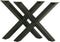 Onderstel Diamand - 78x15x72 - Zwart - Metaal