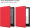 Lunso - sleepcover hoes - Geschikt voor Kindle Paperwhite 2021 (6.8 inch) - Rood