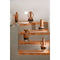 Vaas DKD Home Decor Wit Grijs Terra cotta Porselein 13,3 x 11 x 27,3 cm 13,3 x 11 x 28 cm (3 Stuks)