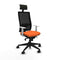 Bureaustoel met hoofdsteun Piqueras y Crespo 4B066N1 Oranje