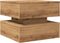 vidaXL - Salontafel - met - LED-verlichting - 50x50x40cm - artisanaal - eikenkleur