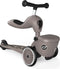 Scoot and Ride Highwaykick 1 - 2in1 Kickboard met Zitting - Verstelbare Hoogte - Bruin
