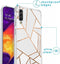 iMoshion Hoesje Geschikt voor Samsung Galaxy A50 / A30s Hoesje Met Koord - iMoshion Design Hoesje met Koord - Wit / Meerkleurig / Goud / White Graphic