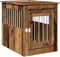 vidaXL - Hondenbench - 55x75x65 - cm - bewerkt - hout - oud - houtkleurig