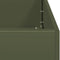 vidaXL - Plantenbak - 80x80x40 - cm - koudgewalst - staal - olijfgroen