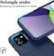 iMoshion Hoesje Geschikt voor Samsung Galaxy A03 Hoesje Siliconen - iMoshion Rugged Shield Backcover - Blauw