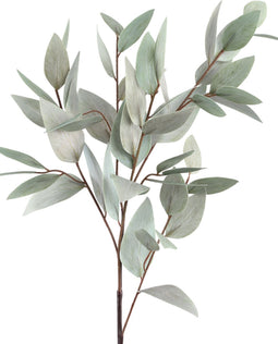 PTMD Leaves Plant Eucalyptus Kunsttak - 44 x 30 x 85 cm - Grijs/Groen
