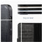 Rosso Element - 2-in-1 Hoesje - Book Case en Back Cover - Zwart
