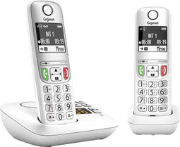 Gigaset A605A - Dect-telefoon met antwoordapparaat en nummerherkenning - Wit (Duo)