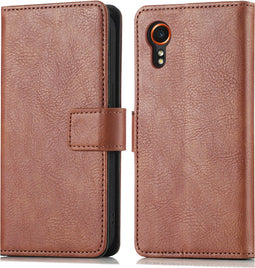imoshion Hoesje Geschikt voor Samsung Galaxy Xcover 7 Hoesje Met Pasjeshouder - imoshion Luxe Bookcase - Bruin