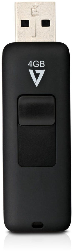 V7 VF24GAR-3E - USB 2.0 Flash Drive - 4GB - Zwart