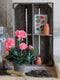 Mica Decorations Geranium Kunstplant in Bloempot Stan - H34 x Ø20 cm - Zalmroze