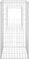 vidaXL - Schanskorf - paal - 40x40x180 - cm - ijzer