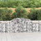 vidaXL - Schanskorven - 8 - st - gewelfd - 300x30x80/100 - cm - gegalvaniseerd - ijzer