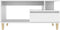 vidaXL - Salontafel - 90x49x45 - cm - bewerkt - hout - wit
