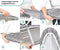 Loti Living Strijkplankhoes 124 x 38 cm - Strijkplankovertrek - Complete set - Graphite