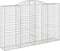 vidaXL - Schanskorven - 5 - st - gewelfd - 300x50x180/200 - cm - ijzer