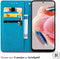 imoshion Hoesje Geschikt voor Xiaomi Redmi Note 12 (4G) Hoesje Met Pasjeshouder - imoshion Mandala Bookcase - Turquoise