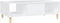 vidaXL - Salontafel - 103,5x60x35 - cm - bewerkt - hout - wit