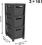 Rotho Brisen - Ladekast 3 lades 16L - Antraciet