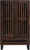 vidaXL - Hoge - kast - 60x34x100 - cm - massief - mangohout - bruin