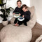 Wigiwama Teddy Ottoman / Poef - Ø65x20cm - Biscuit