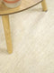 Vloerkleed MOMO Rugs Panorama Uni Rond White Vloerkleed - 200 rond - Rond - Laagpolig,Rond Tapijt - Klassiek - Beige