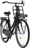 AMIGO Sturdy - Transportfiets voor Dames - Omafiets 28 Inch 50 cm - Terugtraprem en V-brakes - Matzwart