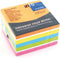 Info sticky notes - 450 vel - 75x75mm - oranje, geel, blauw, groen, roze, wit - IN-5654-53