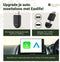 EasLife 2-in-1 CarPlay & Android Auto Dongle - Draadloos - Bluetooth 5.4 - Zwart - Incl. Luxe autogeur (1 stuk)