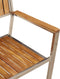 vidaXL - Stapelbare - Tuinstoelen - 2 - stuks - van - Massief - Acaciahout - en - RVS
