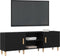 vidaXL - Tv-meubel - 150x30x50 - cm - bewerkt - hout - zwart