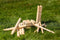 Outdoor Play Kubbspel - Speelgoed - Berkenhout - Geleverd met draagzak - Inclusief handleiding