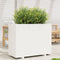 vidaXL - Plantenbak - 90x40x72,5 - cm - massief - grenenhout - wit