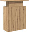 vidaXL - Receptiebalie - 100x40x104 - cm - bewerkt - hout - artisanaal - eikenkleur