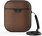 Mous Hoesje schokbestendig Geschikt voor AirPods 1 / 2 - Mous Leather Protective Case - Bruin