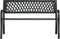 vidaXL - Tuinbank - 120 - cm - staal - zwart