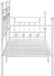 vidaXL - Ligbedframe - Wit - 75x190 - cm - Staal