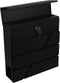 BRASQ Brievenbus Deluxe Zwart PB200 - Wandbrievenbus met Slot en Krantenvak - Hangend